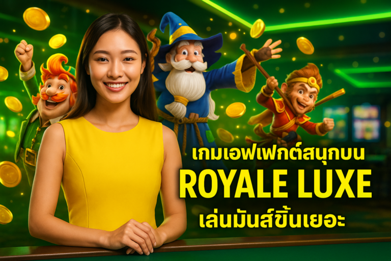 เกมเอฟเฟกต์สนุกบน ROYALE LUXE เล่นมันส์ขึ้นเยอะ