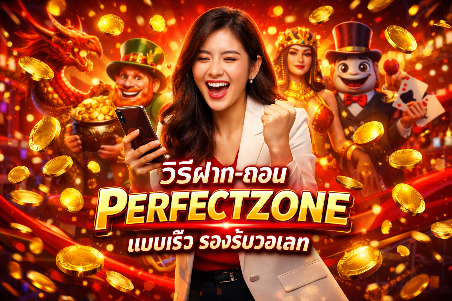 วิธีฝาก-ถอน PERFECTZONE แบบเร็ว รองรับวอเลท